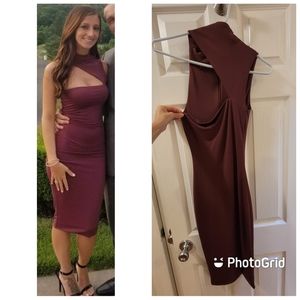 Xsmall dress from Fashion Nova. Burgundy color.